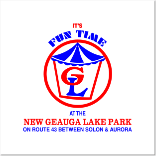 Geauga Lake Fun Time Amusement Park Ohio Posters and Art